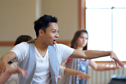Rex Kinney teaching a hip hop class, Photo @Al McCleese